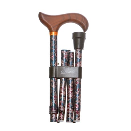 Vikbar käpp, mönstrad orient
