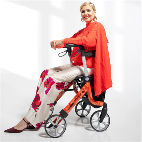 Rollator Space LX, Red Peony