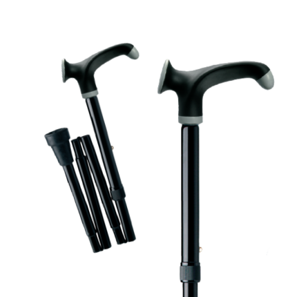 Vikbar käpp, anatomiskt grepp